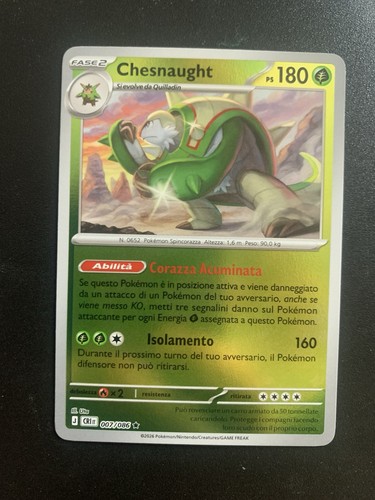 Card pokémon chesnaught - pokémon,