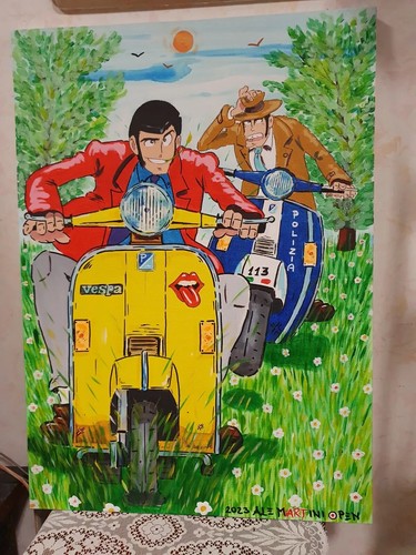 Quadro lupin zenigata - lupin,