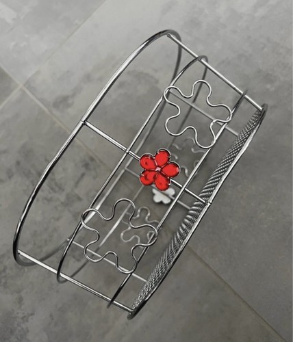 Cestino metallo sagoma - , fiori