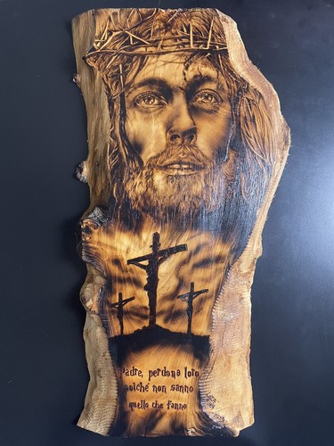 Pirografia legno ulivo - legno, di