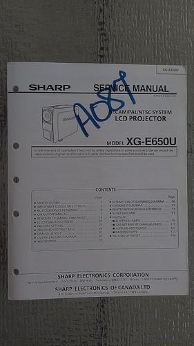 Sharp e650u manuale - xg-e650u,