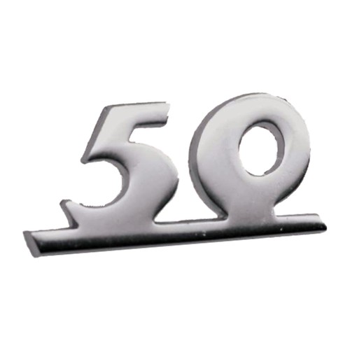 Targhetta per piaggio - "50",