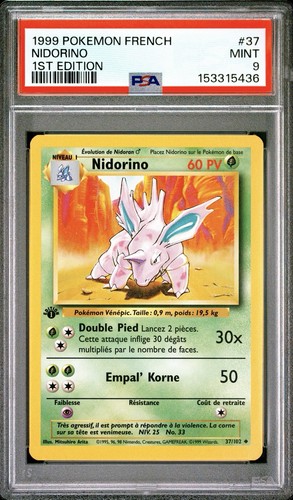 1999 pokemon french - pokemon, 1st