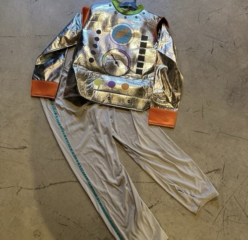Costume robot uomo argento