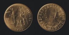 SAN MARINO 200 LIRE 1997 LA