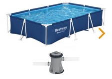Bestway Steel Pro 56404 Piscina Fuori Terra Rettangolare con Bordi - 3x2