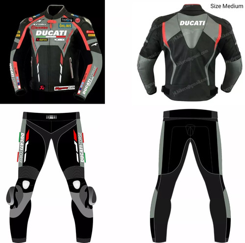 Ducati tuta moto uomo pelle