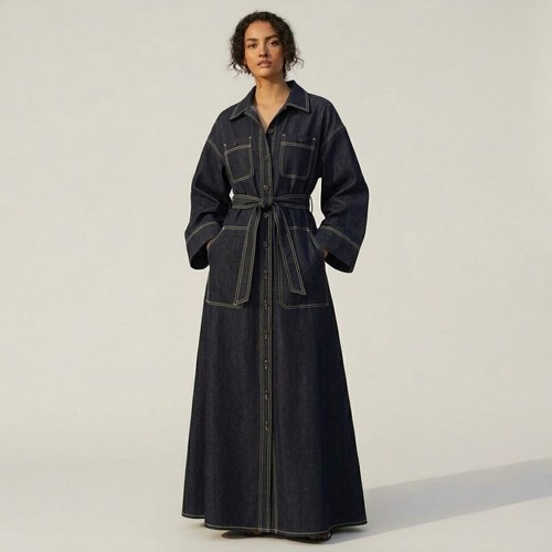 Abito denim abaya - abito,