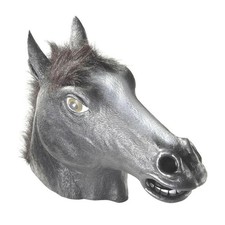 Maschera Da Cavallo In Lattice Nero Deluxe