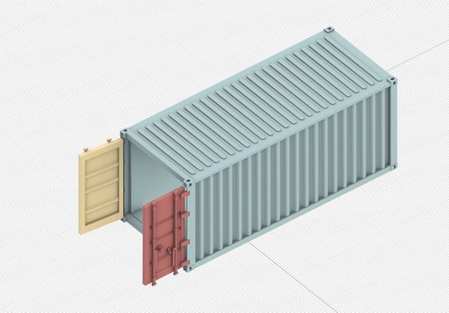 Modello contenitore logistico