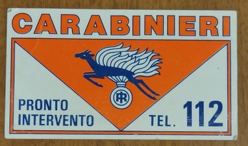 Carabinieri 112 adesivo - 112,