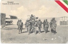 COLONIE ITALIANE - BENGASI "TRASPORTO DI UFFICIALE FERITO" - 27/6/1919