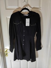 Abito camicia Zara donna nero