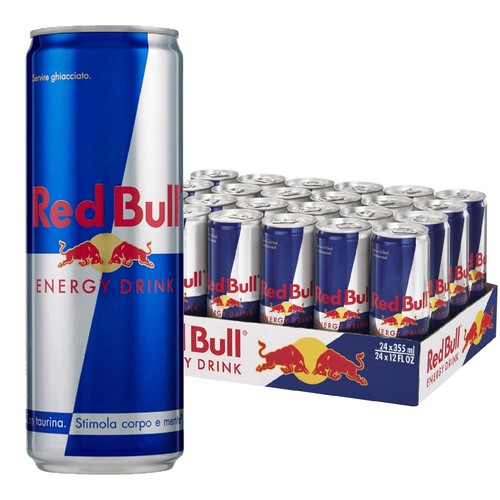 Lattina red bull energy - red,