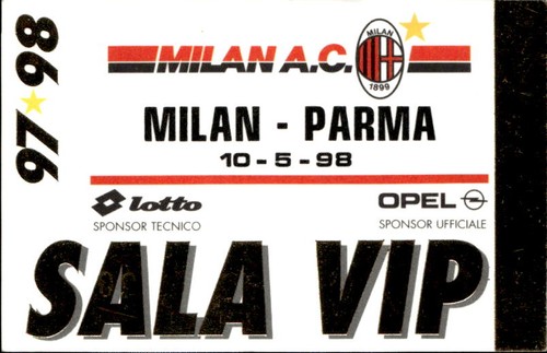 Biglietto stadio milan - milan, a.c