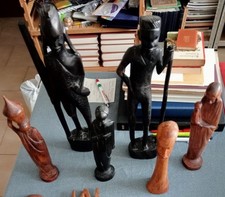 6 STATUE ETNICHE TRIBALI