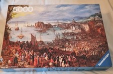 Ravensburger puzzle grande mercato del pesce 5000 pezzi 1982 Brueghel vecchi maestri raro