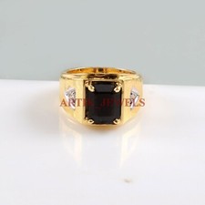 Naturale Onice Nera Gemma Con