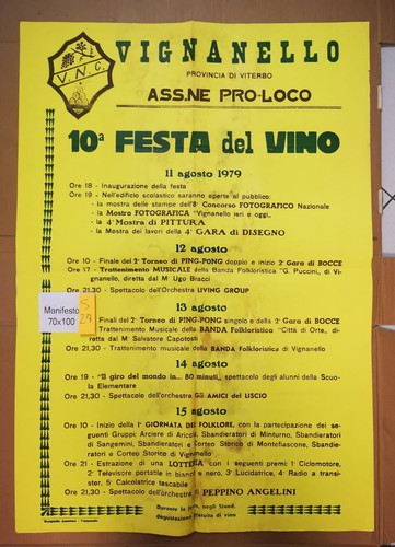 Manifesto poster vignanello - poster,