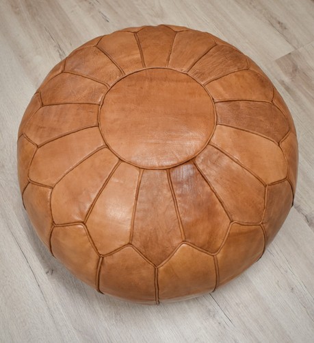 Pouf scandinavo pelle xl - pelle,