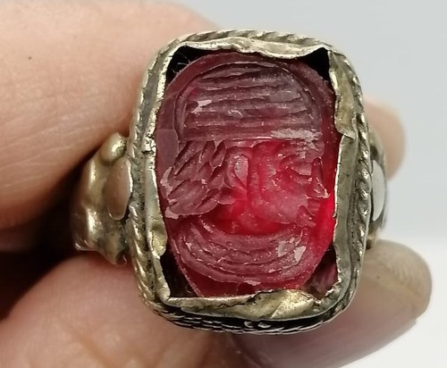Anello corniola intaglio - anello,