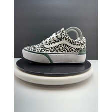 Scarpe da skate VANS Old Skool impilate da donna taglia 7,5 inchiostro UV stampa leopardata plateau