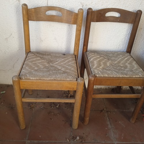 Due sedie legno - legno, pieno