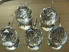 5 LAMPADARI SFERA DI CRISTALLO