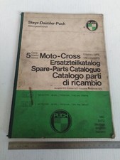 catalogo parti ricambio originale 1972 moto cross Puch MC 125 175 ita eng deu