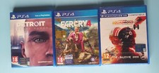 Blocco 3 Giochi PS4: Detroit Become Human - Star Wars Squadrons - Far Cry 4