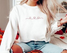 Felpa Cuori Ricamati