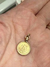 Ciondolo moneta d'oro 1945 Dos