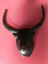 Testa Di Toro Antica In Ottone