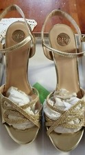 Scarpe con tacco Renato Balestra n.37 color oro