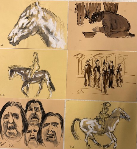 Vecchi disegni su - ,