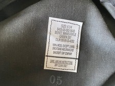 Berretto verde US Army 1991 datato DLA100-91-D-4052/0003 taglia 6 3/4 Desert ...