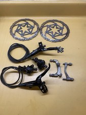 Set freni a disco idraulici anteriori posteriori Black Avid Elixir 7 SL adattatori rotori 185 mm