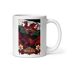 Tazza drago galles coronato - galles,