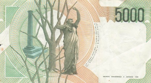 Italy 5000 lire - ,