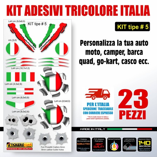 Kit adesivi tricolore - kit,