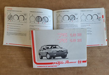 ALFA-ROMEO berline 75 ; 1.6 et 1.8 i.e   / notice conduite et entretien  12-1989