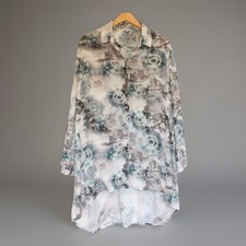 Desigual Blusa Donna XXL Vita in India Stampa Manica Lunga Tunica