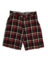 ELEMENT Sz 32 Plaid Bermuda’s  9” Inseam  Y2K Grunge Skateboard Shorts