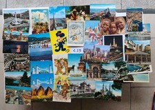 Lotto di33 cartoline ITALIANE-ESTERE AUGURALI spedite e NON francobollo MANCANTE