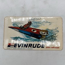 Sticker vintage EVINRUDE adesivo motori fuoribordo barca corsa anni ’70 raro
