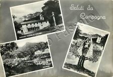 Cartolina Saluti da Campagna, panorama e santuario - Salerno, 1969