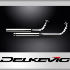 HONDA VT750 SHADOW SPIRIT 08-18 SCARICO COMPLETO 2-2 550mm SILENZIATORE PERSONALIZZATO BULL NOSE