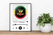 Song Play List Art Print , A4
