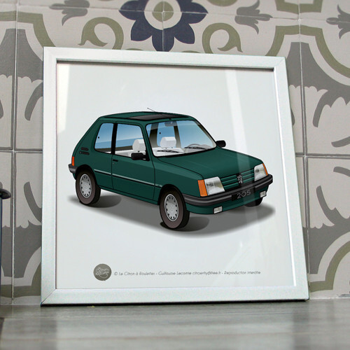 Poster peugeot 205 - peugeot,