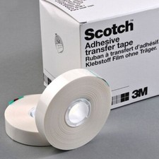 6 ROTOLI Nastro biadesivo transfer ATG 3M 904 12 mm x 44 m x 0,05 mm trasparente